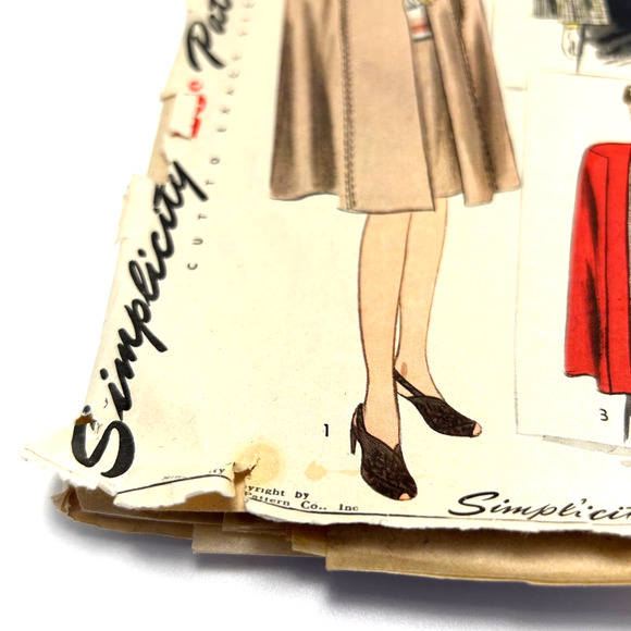 Simplicity Vintage 1944 Pattern #1220 Women's Cape Size 16 HTF - Picture 5 of 9